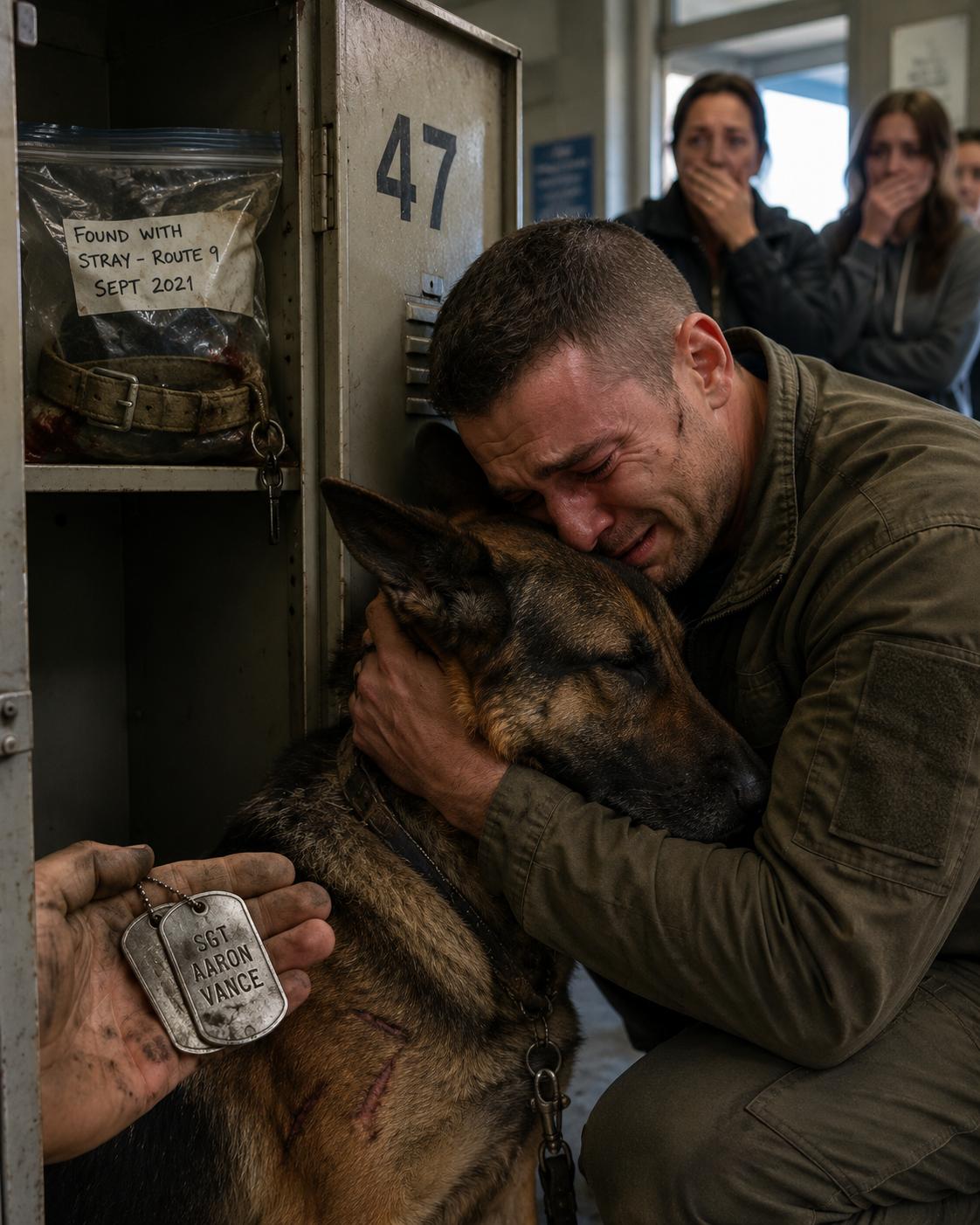 A rescue dog at the shelter started shaking the moment a man walked past her kennel. He’d never been there before. She’d never seen him. But she knew exactly who he was.