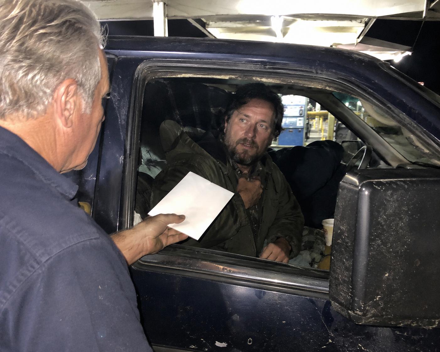 A homeless veteran parked his truck at the same gas station for 87 nights. On the 88th morning, the owner handed him an envelope that changed everything.