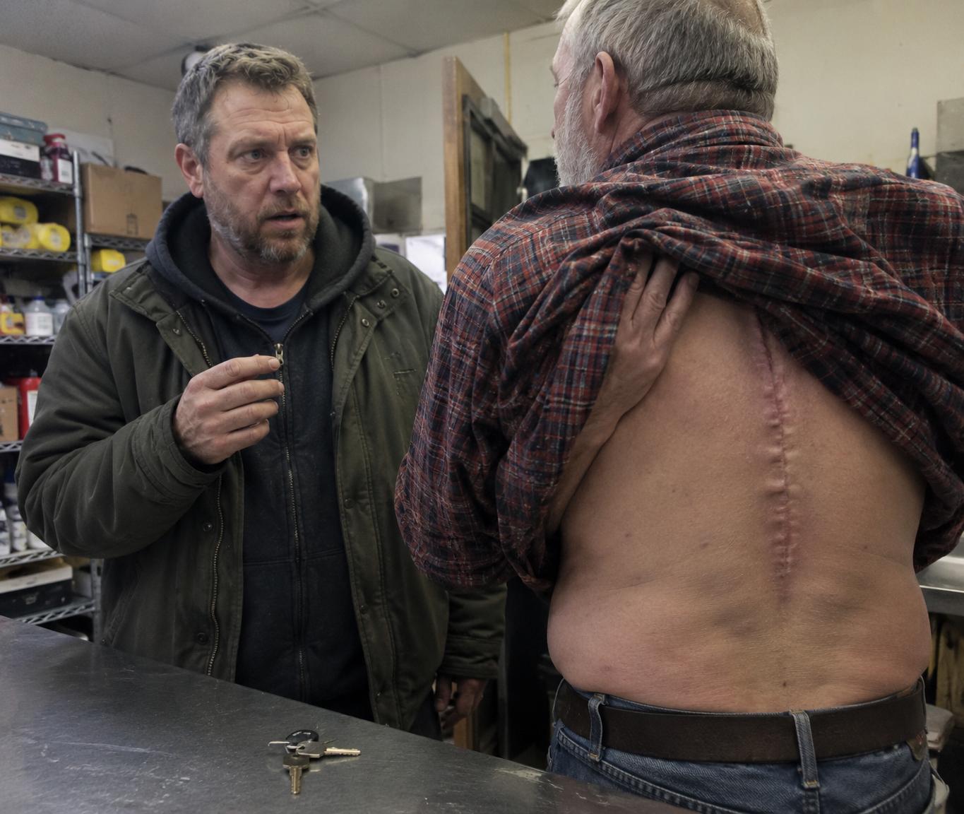 A veteran sleeping in his truck behind a gas station woke to a handwritten note on his windshield. The owner had been watching him park there every night for six weeks. What he offered next left the veteran staring at the paper for three full minutes without moving.