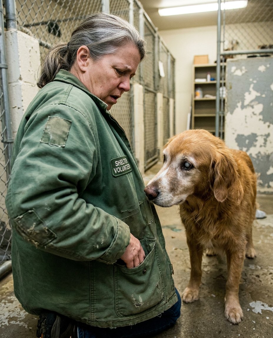 A shelter volunteer found a senior dog’s medical chart with one phrase circled in red ink. Then she checked her own mother’s hospital records from 2019.